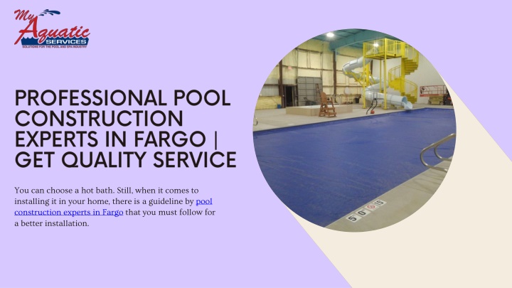 professional pool construction experts in fargo