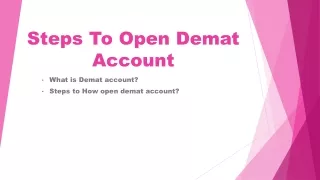 steps to open demat account | Motilal Oswal