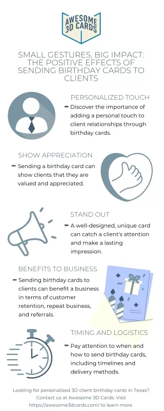 Small Gestures, Big Impact The Positive Effects of Sending Birthday Cards to Clients