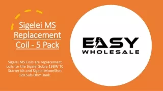 Sigelei MS Replacement Coil - 5 Pack