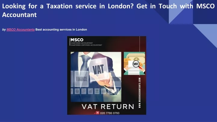 looking for a taxation service in london