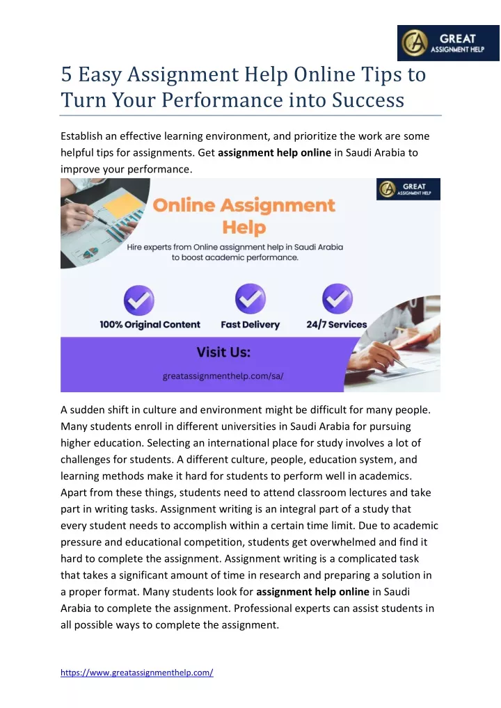 5 easy assignment help online tips to turn your