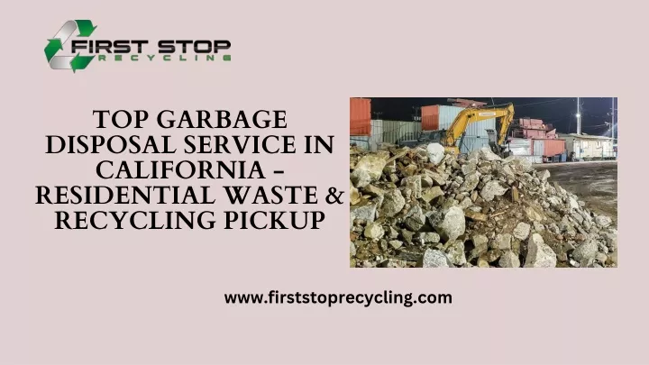 top garbage disposal service in california