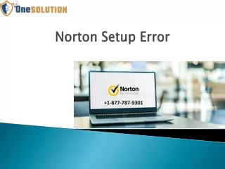 Norton Setup Error