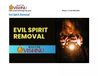 evil spirit removal