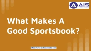 What Makes A Good Sportsbook_