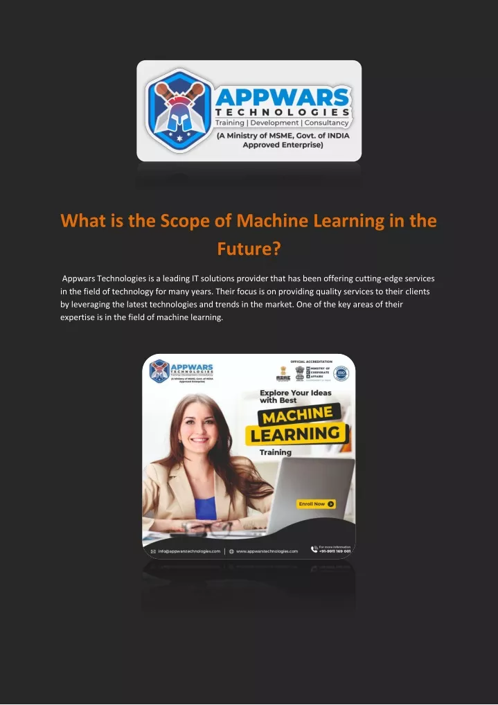 what is the scope of machine learning