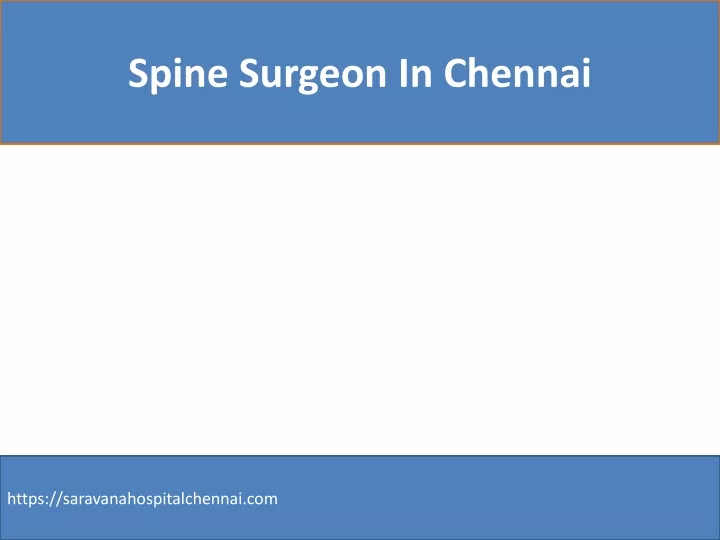 spine surgeon in chennai