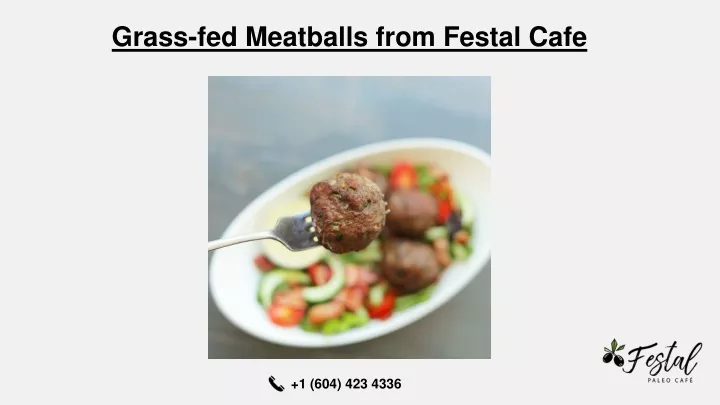 grass fed meatballs from festal cafe