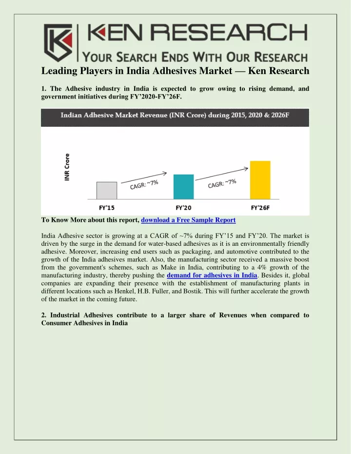 leading players in india adhesives market