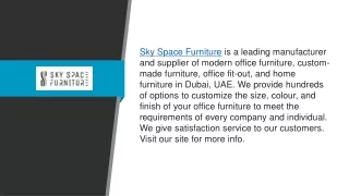 The Best Custom-made Furniture Supplier In Dubai;;;;;;;