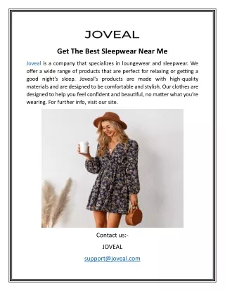 get the best sleepwear near me