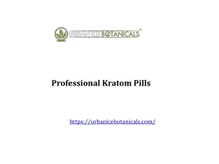 Professional Kratom Pills