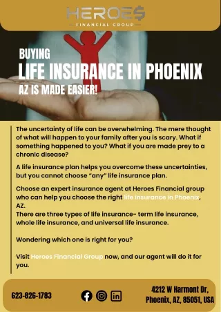 Buying Life Insurance in Phoenix, AZ Is Made Easier!