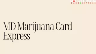 md marijuana card express