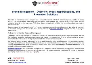 brand infringement overview types repercussions