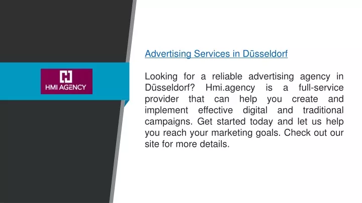 advertising services in d sseldorf looking