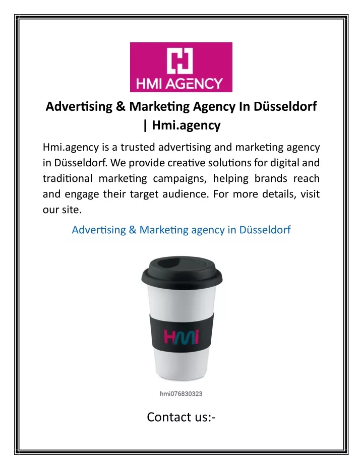 advertising marketing agency in d sseldorf