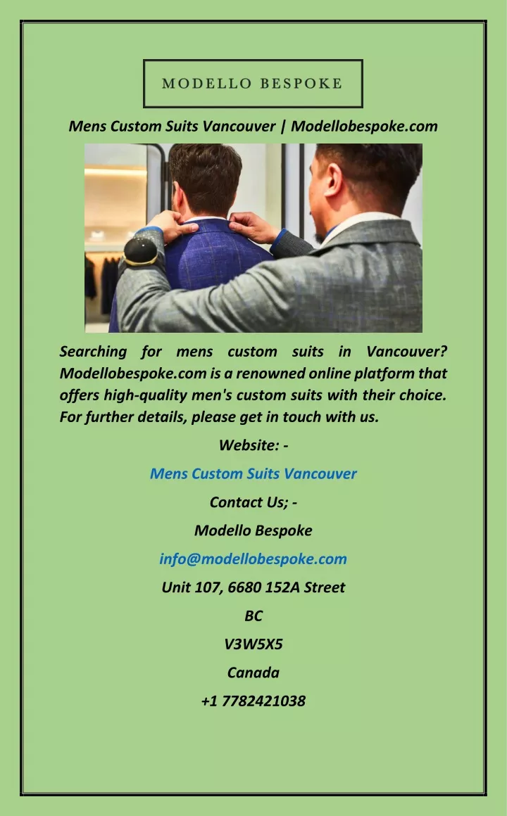 mens custom suits vancouver modellobespoke com