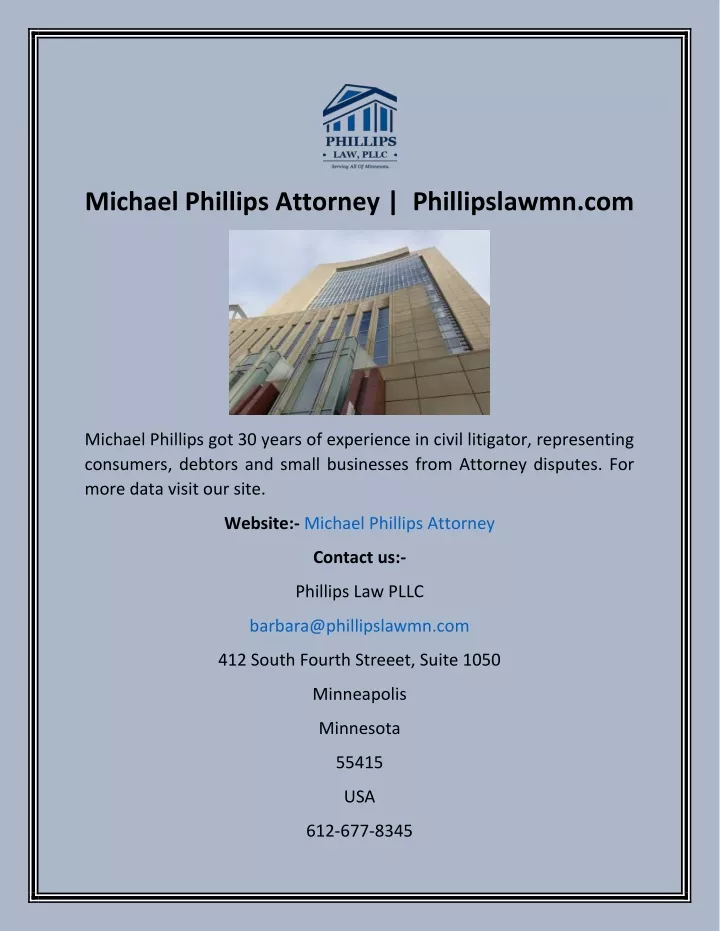 michael phillips attorney phillipslawmn com