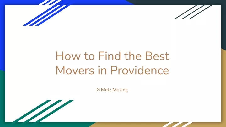 how to find the best movers in providence