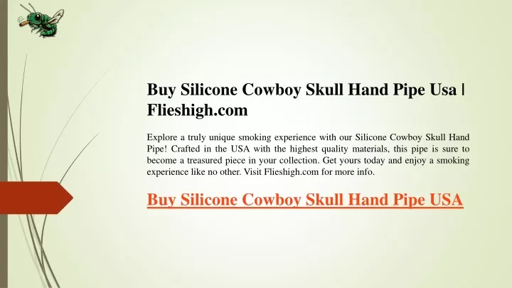 buy silicone cowboy skull hand pipe usa flieshigh