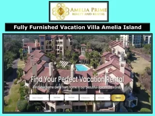 Fully Furnished Vacation Villa Amelia Island