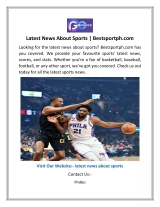 Latest News About Sports  Bestsportph.com