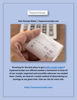 fake receipt maker expensesreceipt com