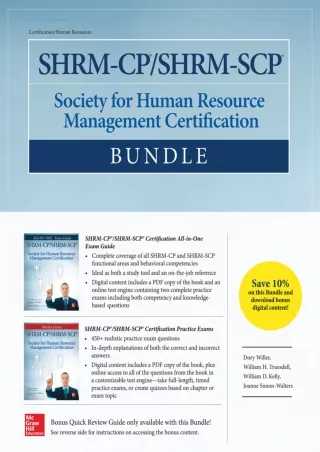 DOWNLOAD/PDF  SHRM-CP/SHRM-SCP Certification Bundle (All-In-One)