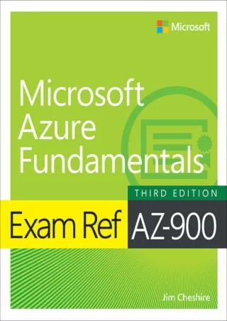 (PDF/DOWNLOAD) Exam Ref AZ-900 Microsoft Azure Fundamentals