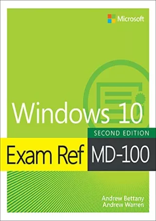 _PDF_ Exam Ref MD-100 Windows 10