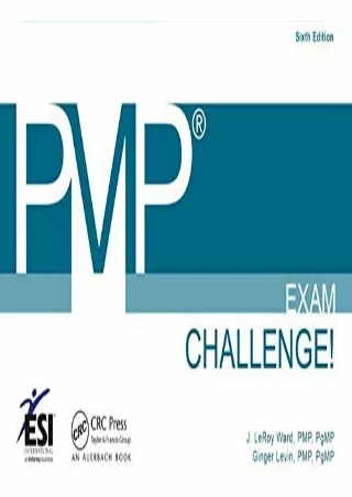 PDF/READ PMP Exam Challenge! (ESI International Project Management Series)