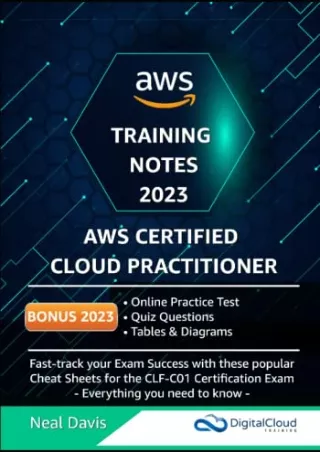 PDF/BOOK AWS Certified Cloud Practitioner Training Notes