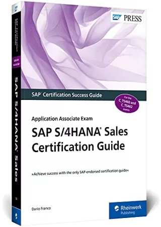 sap s 4hana sales certification guide application