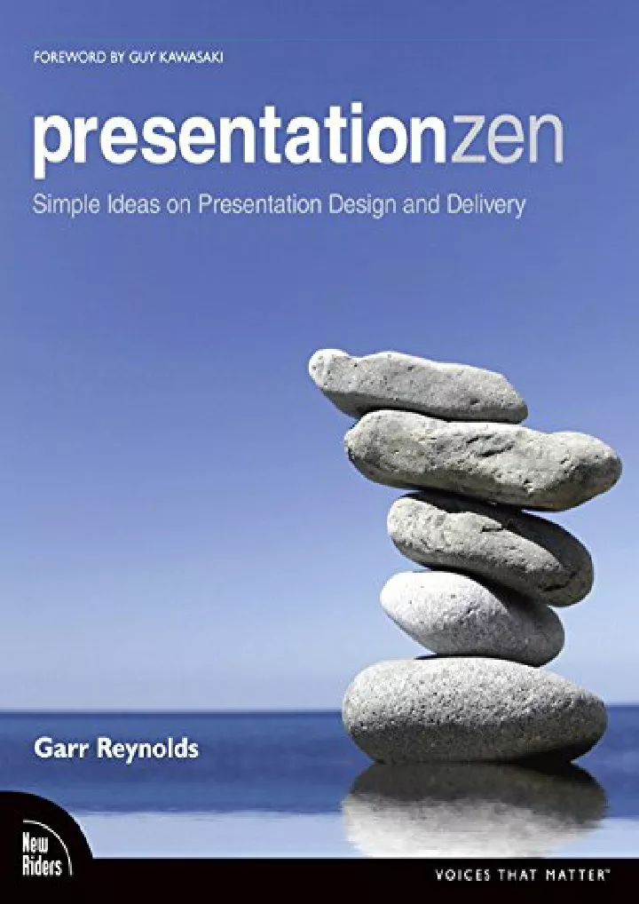 presentation zen simple ideas on presentation design pdf