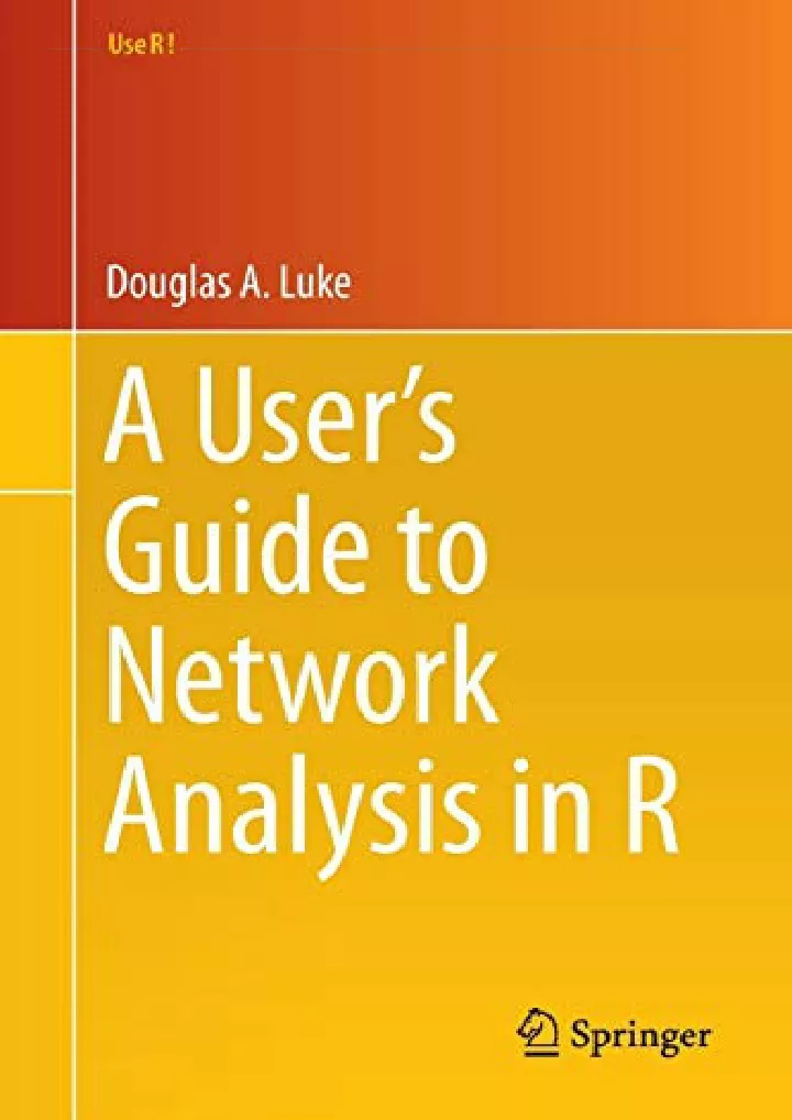 PPT - PDF/READ A User’s Guide To Network Analysis In R PowerPoint ...