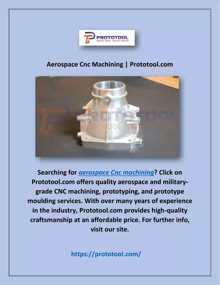 aerospace cnc machining prototool com