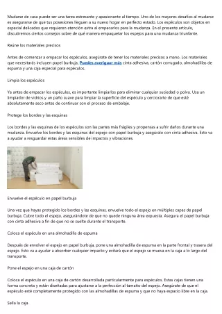 mudarse de casa puede ser una tarea estresante