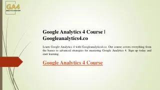 google analytics 4 course googleanalytics4
