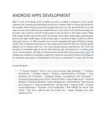 ANDROID APPS DEVELOPMENT - slide 1
