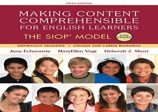 [DOWNLOAD PDF] Making Content Comprehensible for English Learners: The SIOP Mode