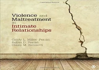 PDF Violence and Maltreatment in Intimate Relationships (NULL) kindle
