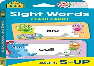 [DOWNLOAD PDF] School Zone - Sight Words Flash Cards - Ages 5 and Up, Kindergart
