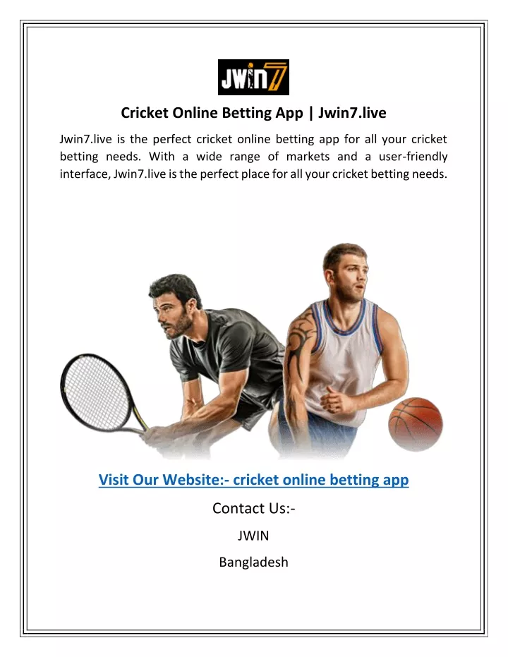 cricket online betting app jwin7 live
