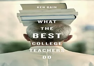 PDF What the Best College Teachers Do free