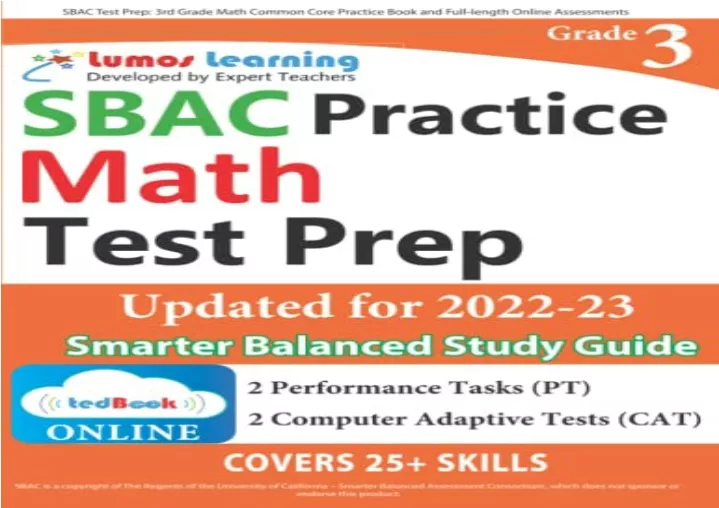 download sbac test prep 3rd grade math common