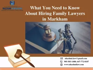 what you need to know about hiring family lawyers in markham