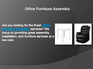 Office Furniture Assembly