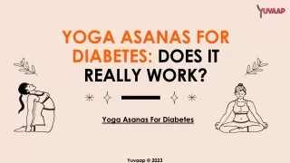 Yoga Asanas For Diabetes